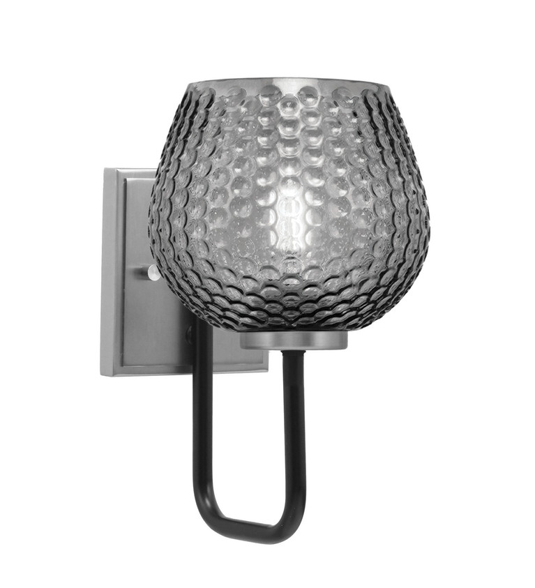 Toltec Lighting - 6221-MBGP-4602 - One Light Wall Sconce - Sandia - Matte Black & Graphite