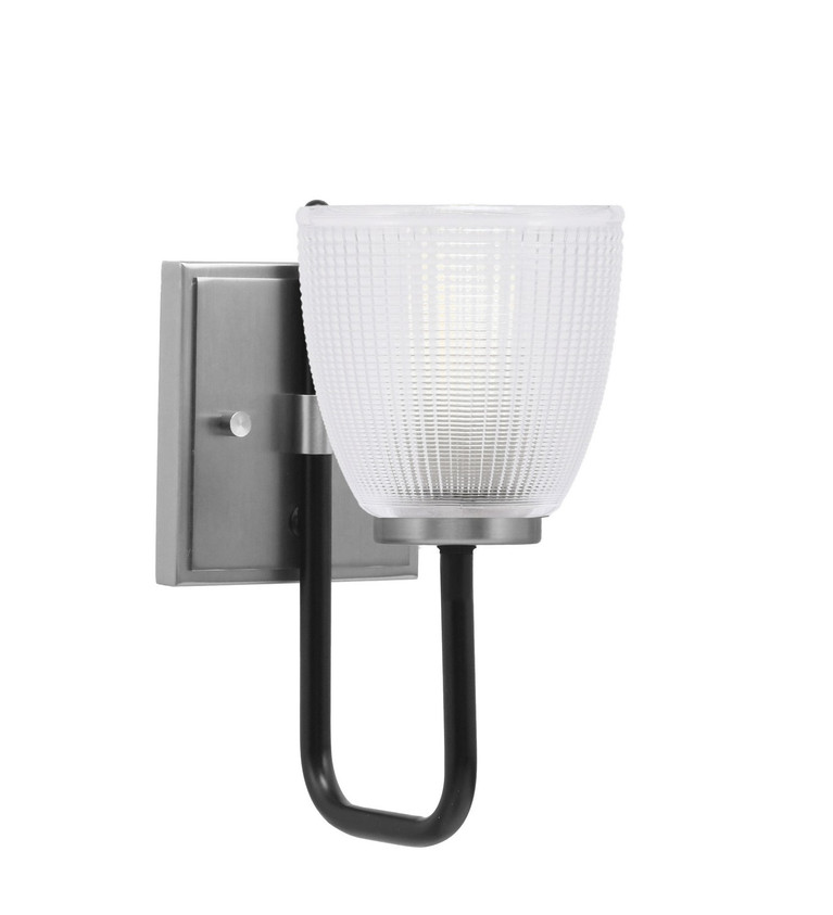 Toltec Lighting - 6221-MBGP-500 - One Light Wall Sconce - Sandia - Matte Black & Graphite