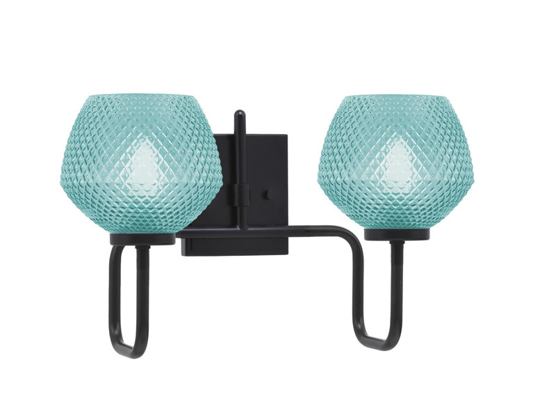 Toltec Lighting - 6222-MB-4625 - Two Light Bath Bar - Sandia - Matte Black