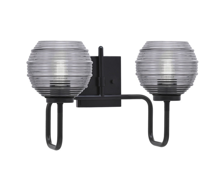 Toltec Lighting - 6222-MB-5112 - Two Light Bath Bar - Sandia - Matte Black