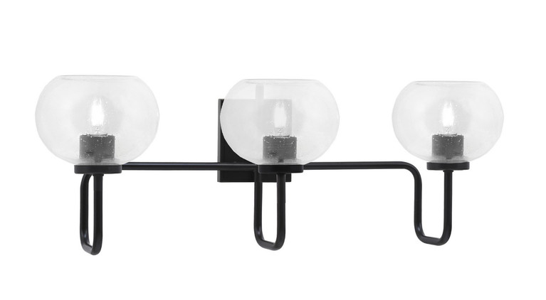 Toltec Lighting - 6223-MB-202 - Three Light Bath Bar - Sandia - Matte Black