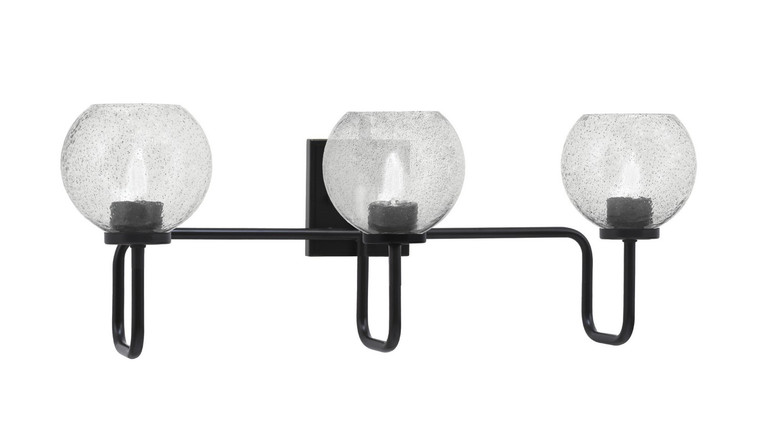 Toltec Lighting - 6223-MB-4102 - Three Light Bath Bar - Sandia - Matte Black