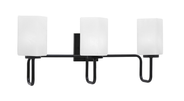 Toltec Lighting - 6223-MB-541 - Three Light Bath Bar - Sandia - Matte Black