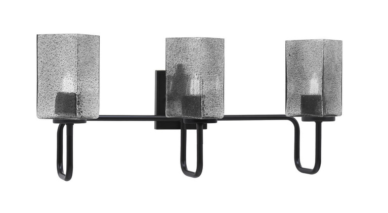 Toltec Lighting - 6223-MB-542 - Three Light Bath Bar - Sandia - Matte Black