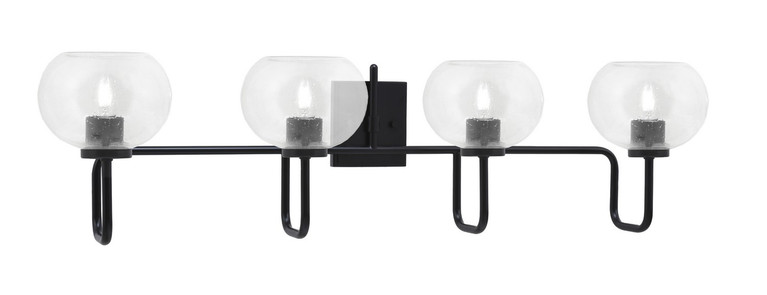 Toltec Lighting - 6224-MB-202 - Four Light Bath Bar - Sandia - Matte Black