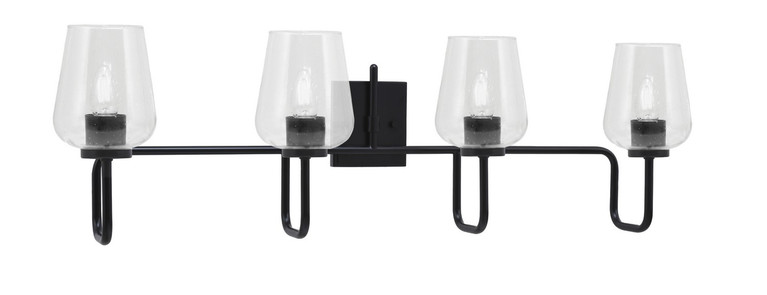 Toltec Lighting - 6224-MB-210 - Four Light Bath Bar - Sandia - Matte Black