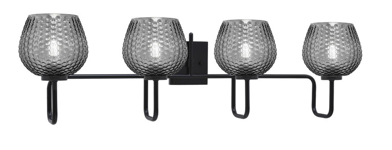 Toltec Lighting - 6224-MB-4602 - Four Light Bath Bar - Sandia - Matte Black