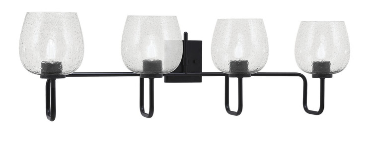 Toltec Lighting - 6224-MB-4812 - Four Light Bath Bar - Sandia - Matte Black