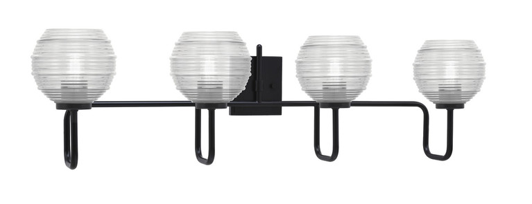 Toltec Lighting - 6224-MB-5110 - Four Light Bath Bar - Sandia - Matte Black