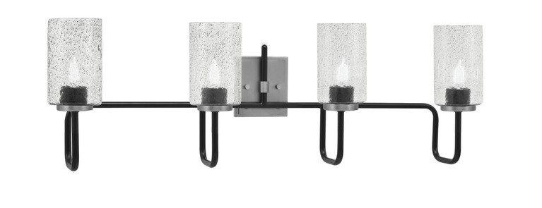 Toltec Lighting - 6224-MBGP-3002 - Four Light Bath Bar - Sandia - Matte Black & Graphite