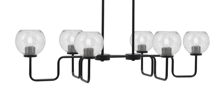 Toltec Lighting - 6236-MB-4102 - Six Light Bar - Sandia - Matte Black