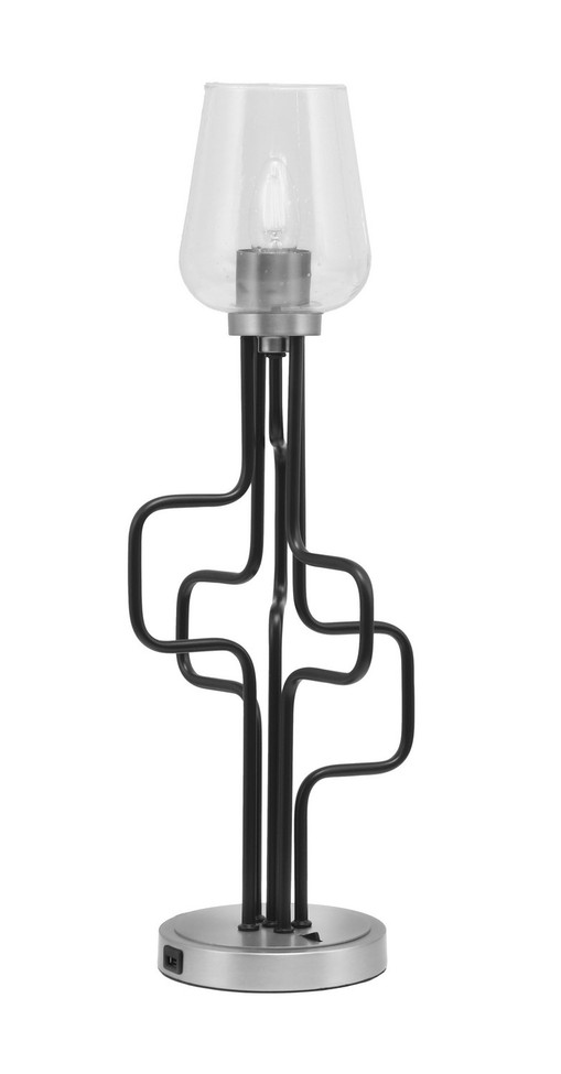 Toltec Lighting - 62-MBGP-210 - One Light Accent Lamp - Sandia - Matte Black & Graphite