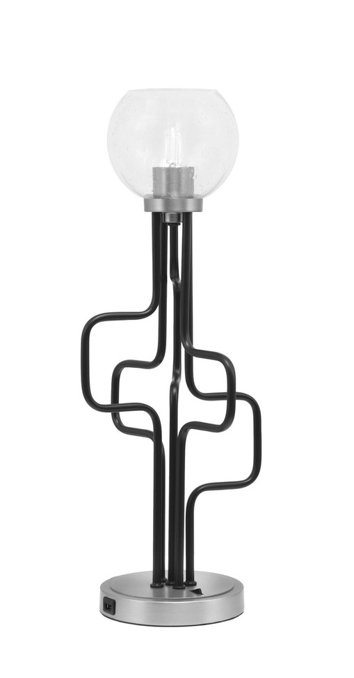 Toltec Lighting - 62-MBGP-4100 - One Light Accent Lamp - Sandia - Matte Black & Graphite