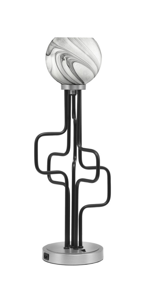 Toltec Lighting - 62-MBGP-4109 - One Light Accent Lamp - Sandia - Matte Black & Graphite