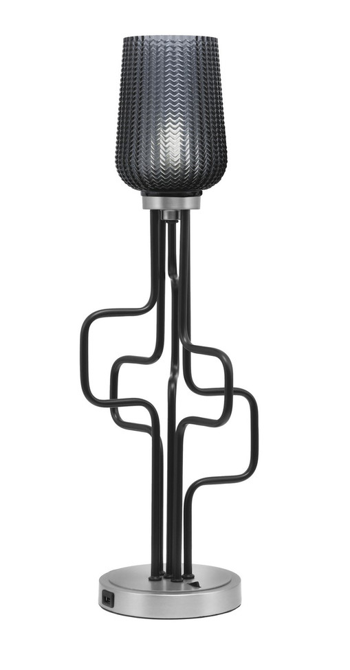 Toltec Lighting - 62-MBGP-4252 - One Light Accent Lamp - Sandia - Matte Black & Graphite