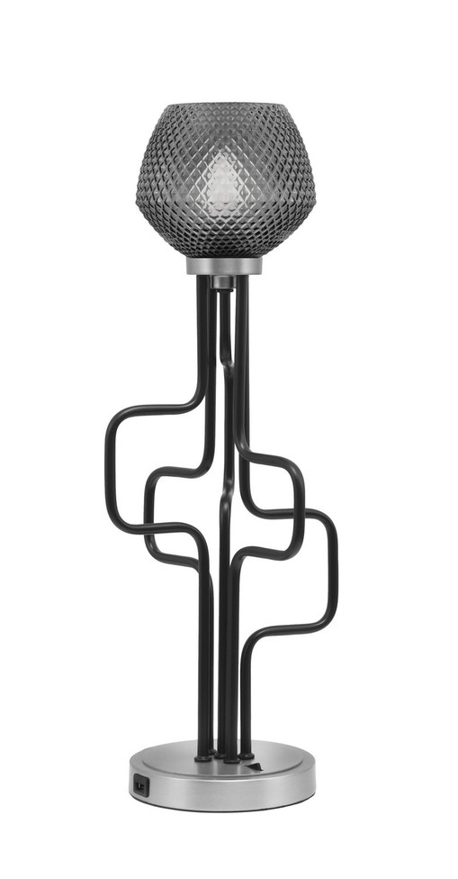 Toltec Lighting - 62-MBGP-4622 - One Light Accent Lamp - Sandia - Matte Black & Graphite