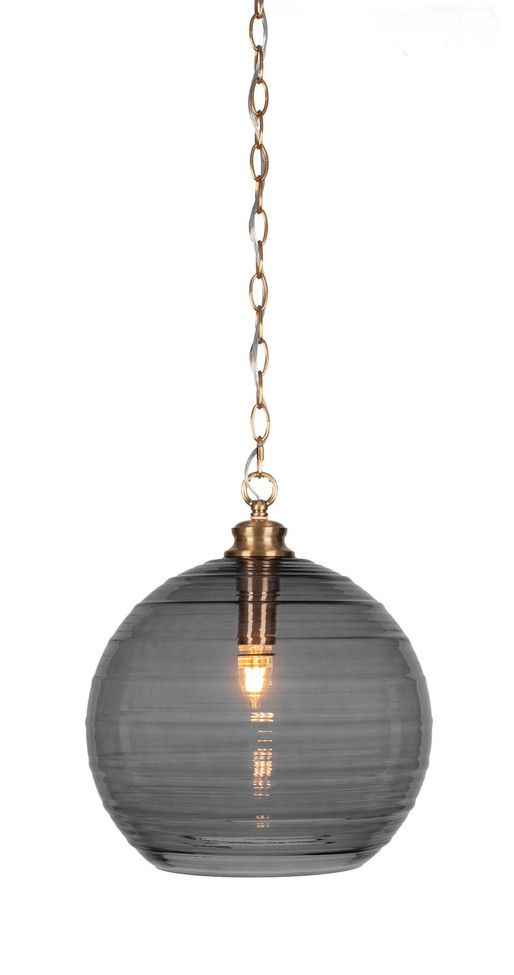 Toltec Lighting - 90-NAB-5142 - One Light Pendant - Malena - New Age Brass