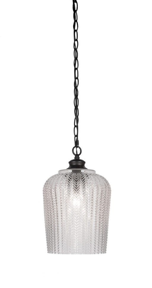 Toltec Lighting - 91-MB-4280 - One Light Pendant - Cordova - Matte Black