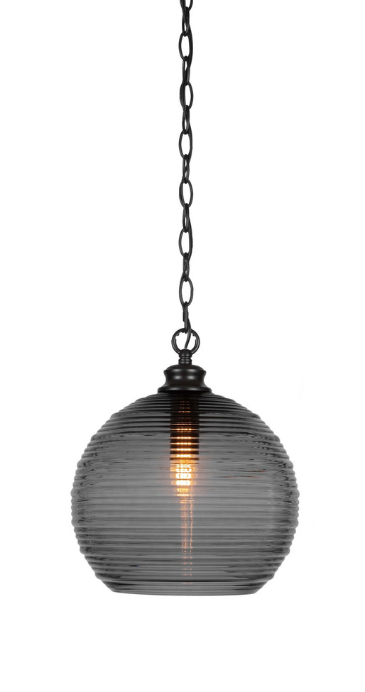 Toltec Lighting - 91-MB-5132 - One Light Pendant - Malena - Matte Black