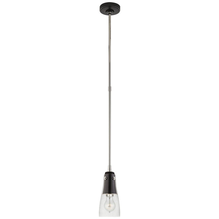 Visual Comfort Signature - TOB 5741BLK/PN-CG - One Light Pendant - Altare - Black