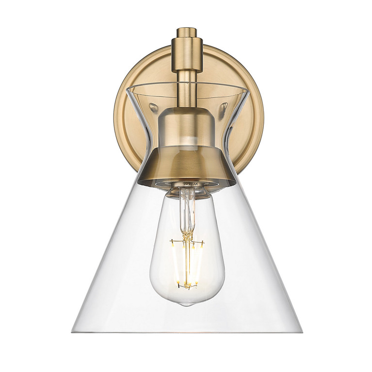 Golden - 0511-1W BCB-CLR - One Light Wall Sconce - Malta - Brushed Champagne Brass