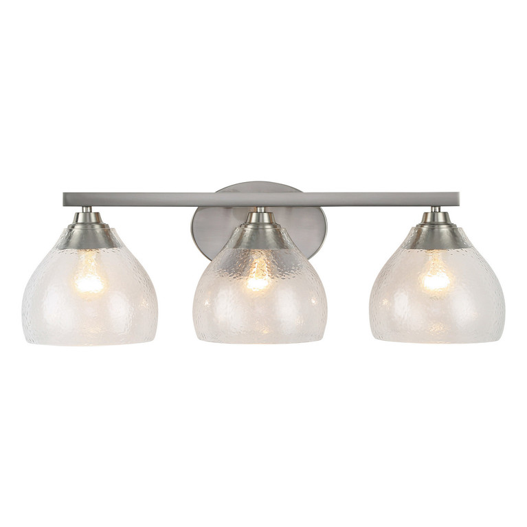 Golden - 1094-BA3 PW-HCG - Three Light Vanity - Ariella - Pewter