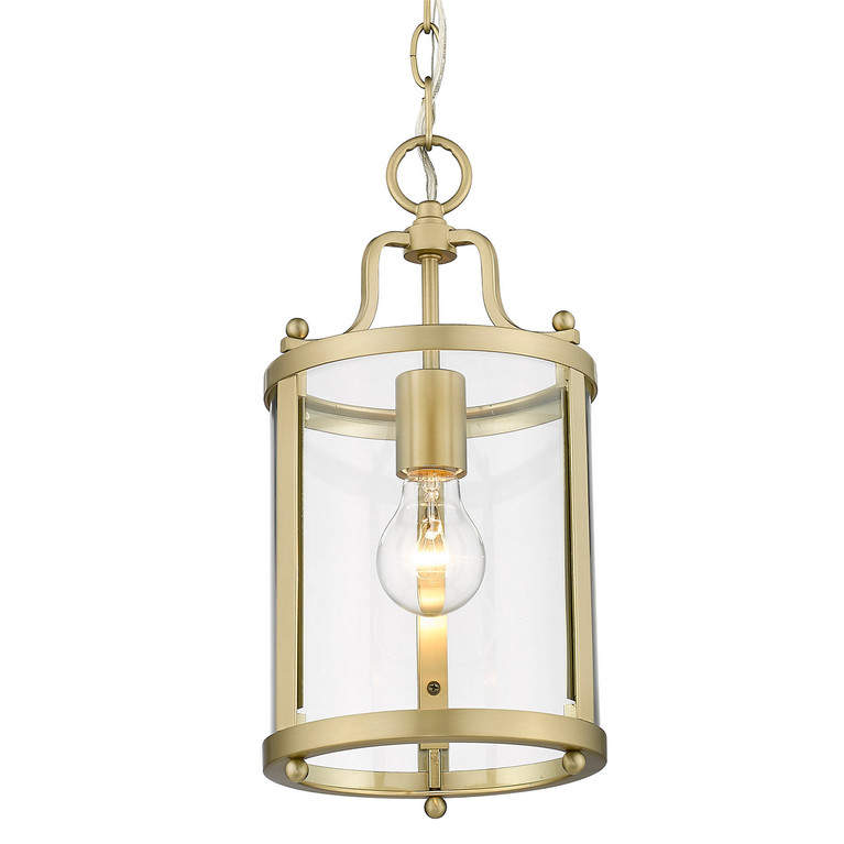 Golden - 1157-M1L BCB-CLR - One Light Mini Pendant - Payton - Brushed Champagne Brass