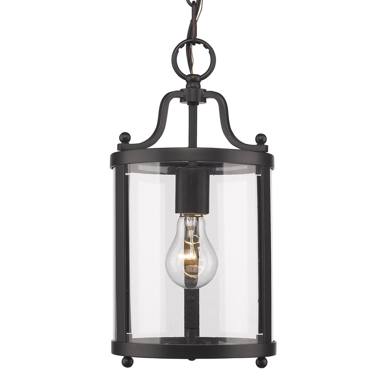Golden - 1157-M1L BLK - One Light Mini Pendant - Payton - Matte Black
