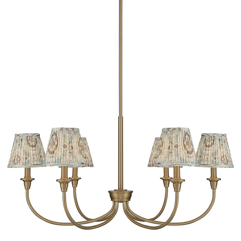Golden - 1622-6 BCB-HGA - Six Light Chandelier - Cambria - Brushed Champagne Brass