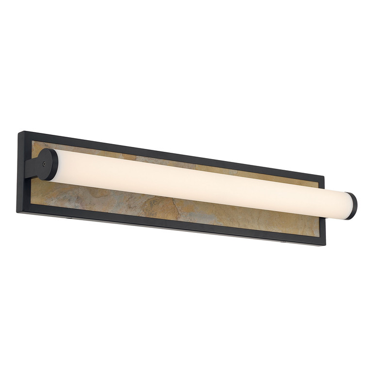 Golden - 1672-BA24 BLK-MR - LED Vanity - Stratum - Matte Black