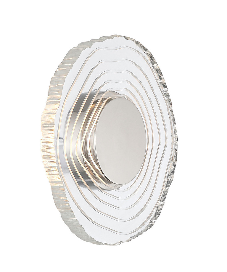 Golden - 1921-WSC12 PN-RE - LED Wall Sconce - Luminwood - Polished Nickel