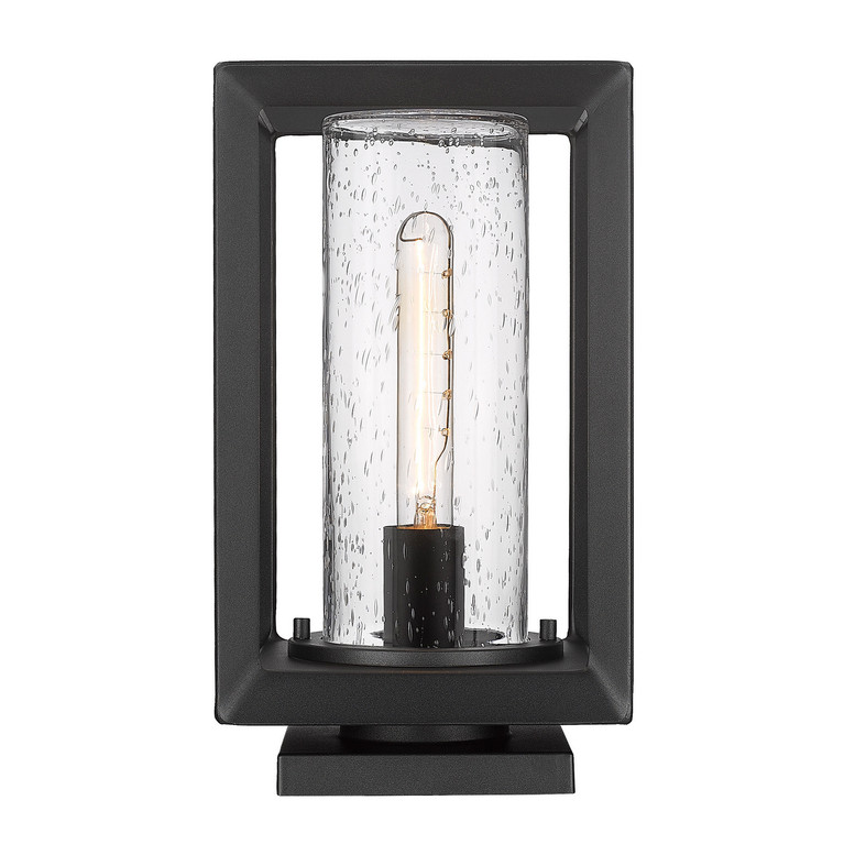 Golden - 2073-OPR NB-SD - One Light Outdoor Pier Mount - Smyth - Natural Black