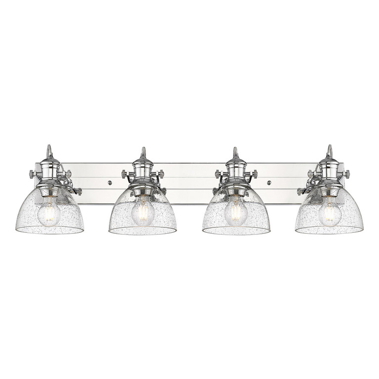 Golden - 3118-BA4 CH-SD - Four Light Vanity - Hines - Chrome