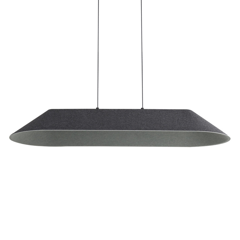 Golden - 3133-LP43 FB-GY - LED Linear Pendant - Faroe - Flecked Black/Gray