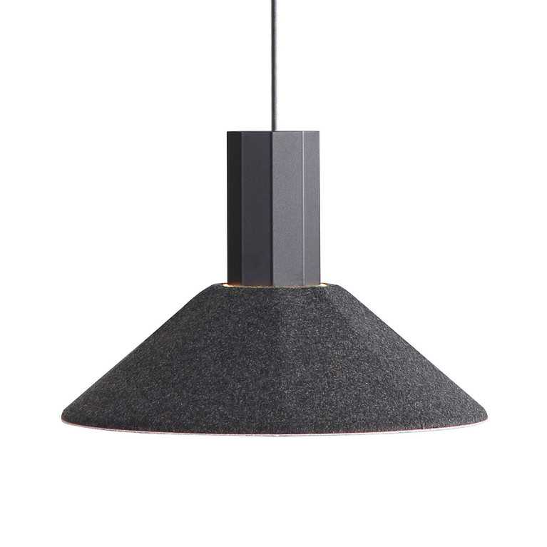 Golden - 3133-P13 FB-GY - LED Pendant - Faroe - Matte Black
