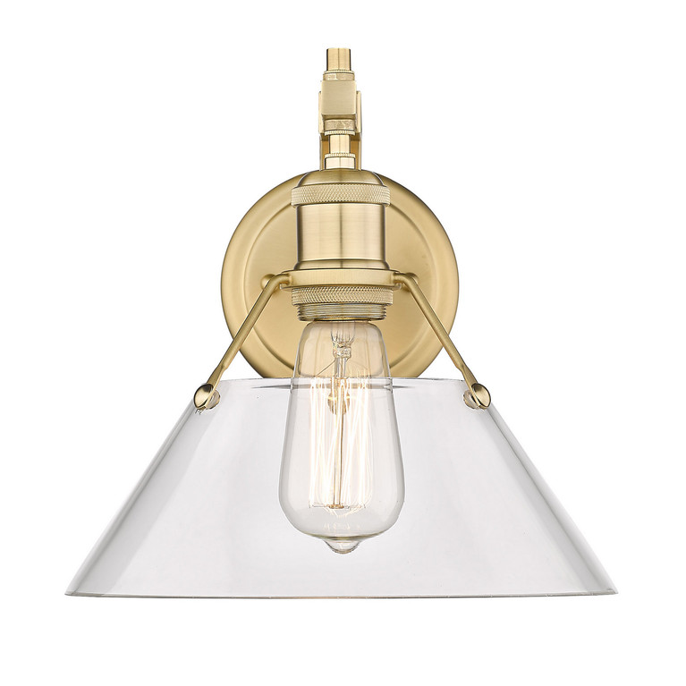 Golden - 3306-1W BCB-CLR - One Light Wall Sconce - Orwell - Brushed Champagne Brass