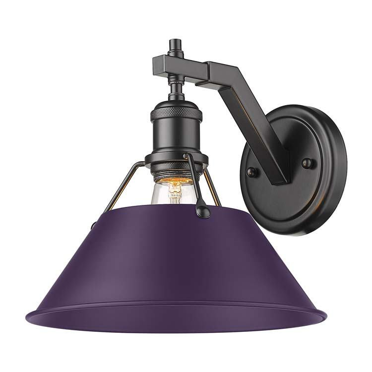 Golden - 3306-1W BLK-EP - One Light Wall Sconce - Orwell - Matte Black