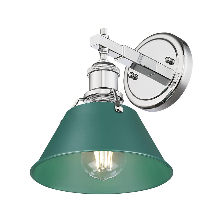 Golden - 3306-BA1 CH-GN - One Light Bath Vanity - Orwell - Chrome