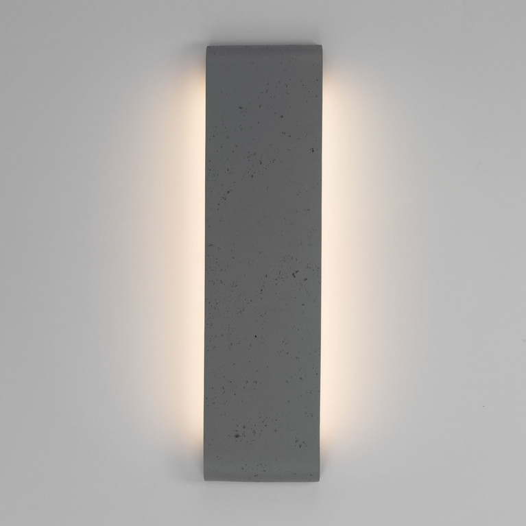 Golden - 7280-OWL24 GT - LED Outdoor Wall Mount - Stela - Gray Travertine
