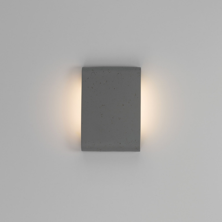 Golden - 7280-OWL9 GT - LED Outdoor Wall Mount - Stela - Gray Travertine