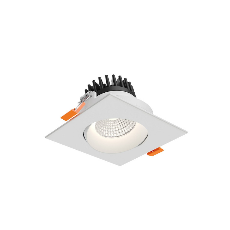 Dals - GBR35SQ-CDW-WH - Regressed Gimbal Downlight - Revolve - White