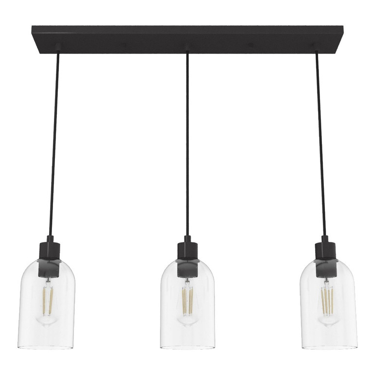 Hunter - 19722 - Three Light Linear Cluster - Lochemeade - Noble Bronze