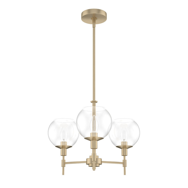 Hunter - 19739 - Three Light Chandelier - Xidane - Alturas Gold
