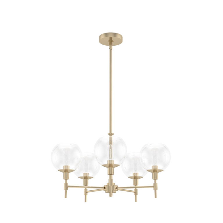 Hunter - 19741 - Five Light Chandelier - Xidane - Alturas Gold