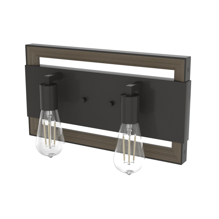 Hunter - 19862 - Two Light Vanity - Woodburn - Noble Bronze