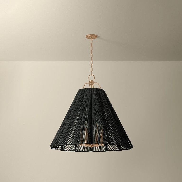 Troy Lighting - F3436-PGL - Six Light Chandelier - Sonoma - Patina Gold Leaf