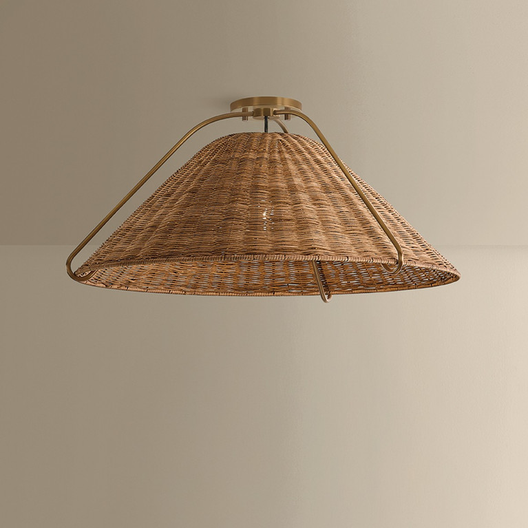 Troy Lighting - F4326-PBR - One Light Pendant - Richard - Patina Brass