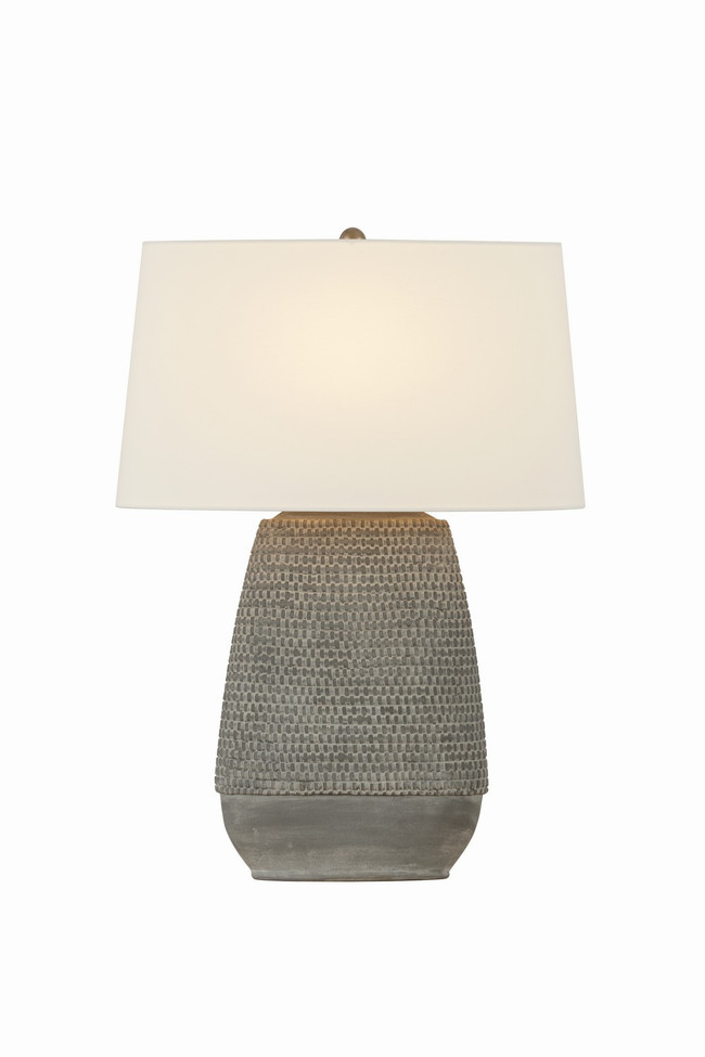 Troy Lighting - PTL4527-PBR/CGA - One Light Table Lamp - Waylen - Patina Brass
