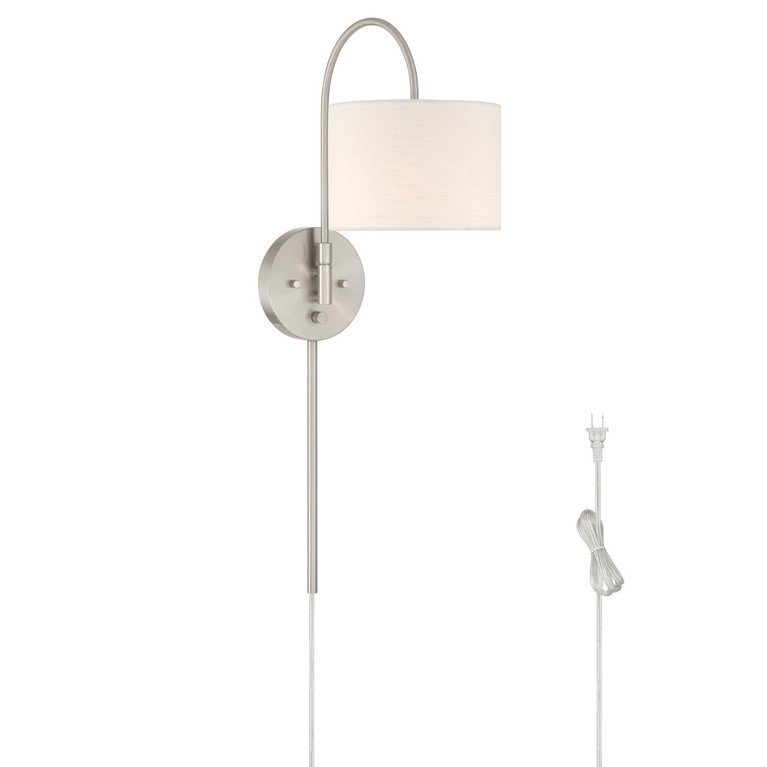 Hunter - 48178 - One Light Wall Sconce - Horizon - Brushed Nickel
