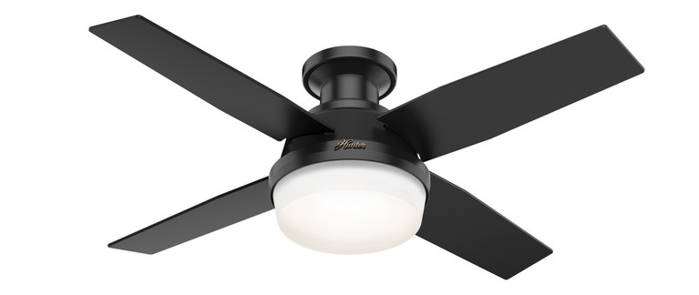 Hunter - 50400 - 44 Ceiling Fan - Dempsey - Matte Black